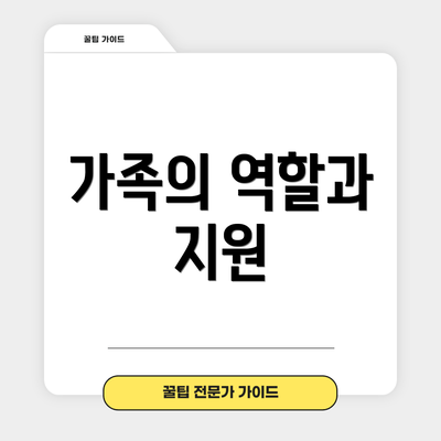 가족의 역할과 지원