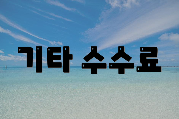 기타 수수료