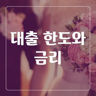 대출 한도와 금리