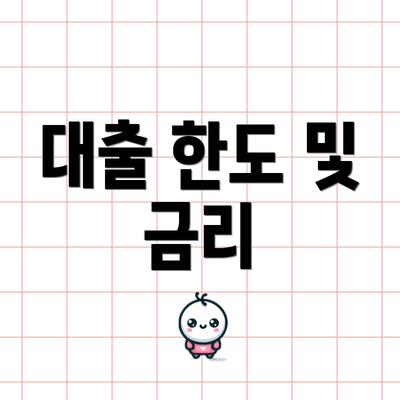 대출 한도 및 금리