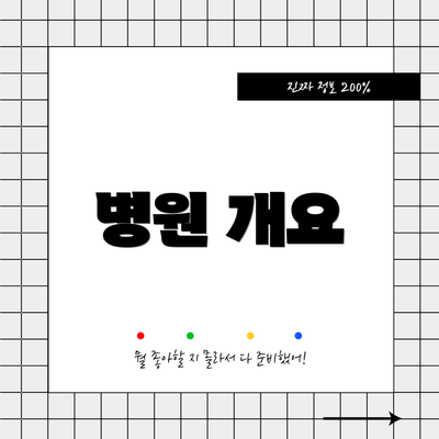 병원 개요