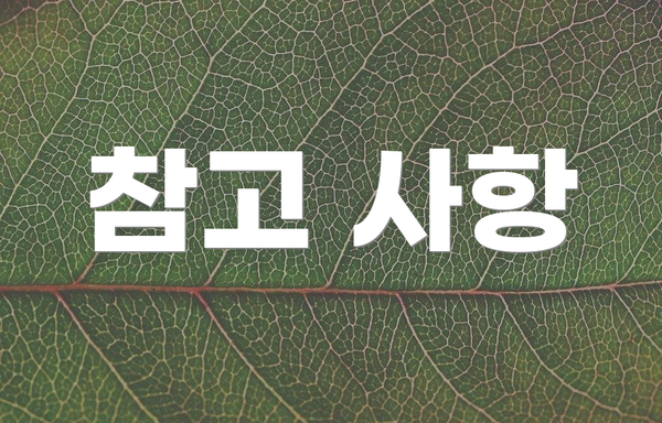 참고 사항