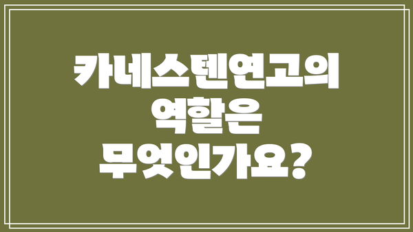 카네스텐연고의 역할은 무엇인가요?