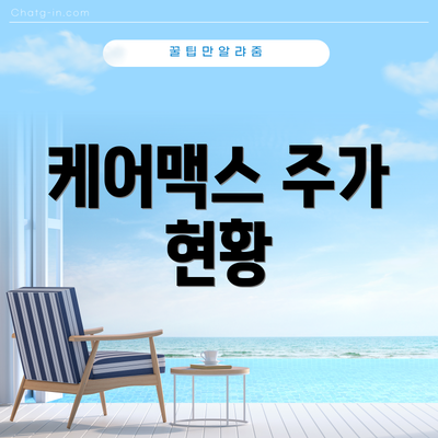케어맥스 주가 현황