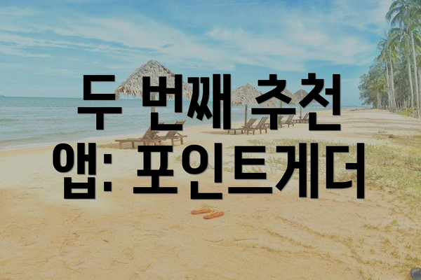 두 번째 추천 앱: 포인트게더