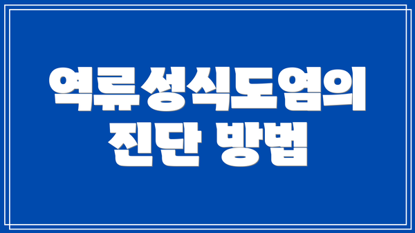 역류성식도염의 진단 방법