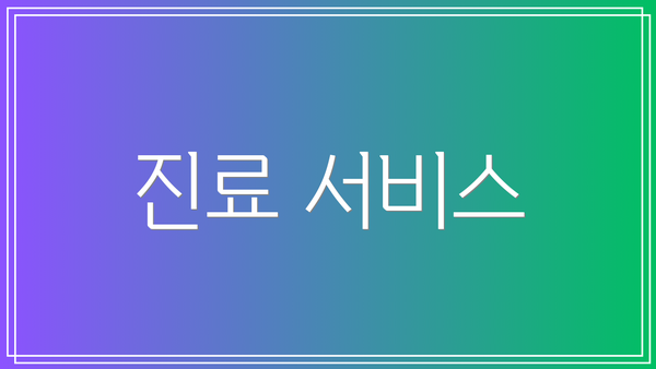진료 서비스