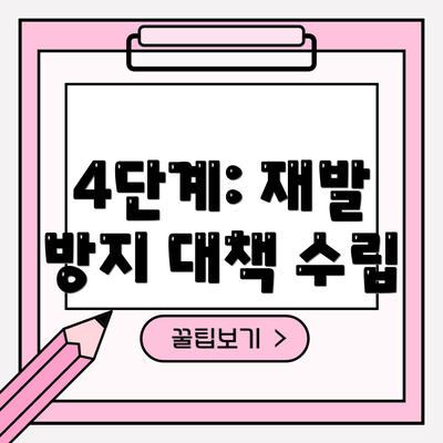 4단계: 재발 방지 대책 수립