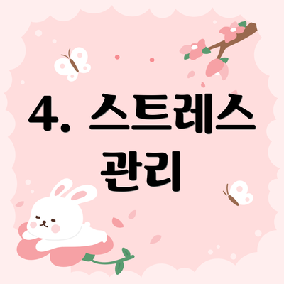 4. 스트레스 관리
