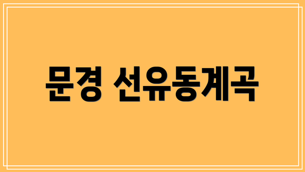 문경 선유동계곡