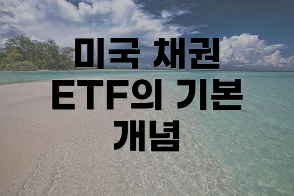 미국 채권 ETF의 기본 개념