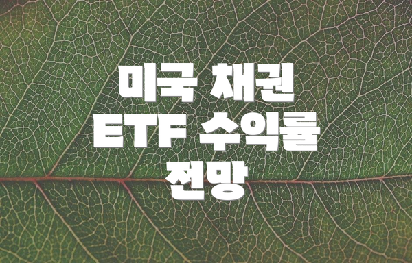 미국 채권 ETF 수익률 전망