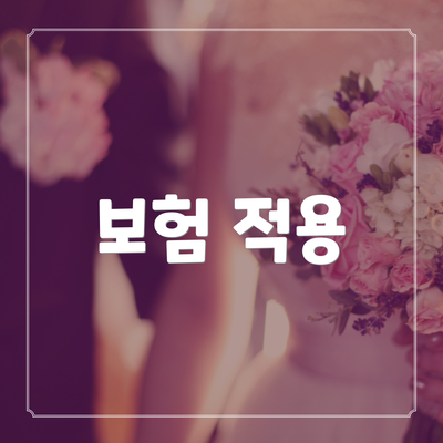 보험 적용