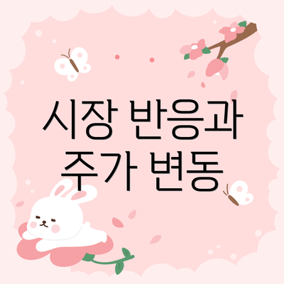 시장 반응과 주가 변동