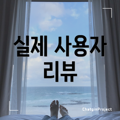 실제 사용자 리뷰
