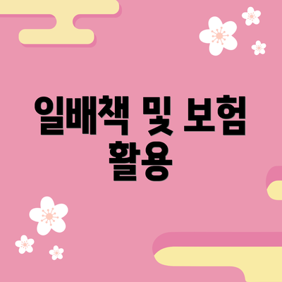 일배책 및 보험 활용
