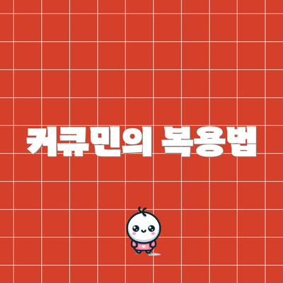 커큐민의 복용법