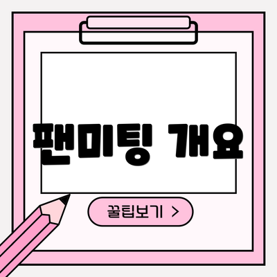 팬미팅 개요