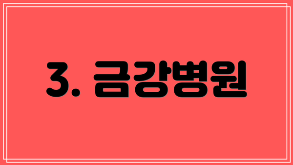 3. 금강병원